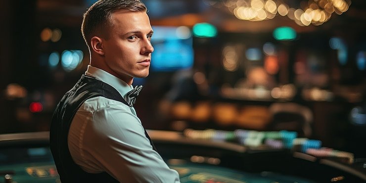 Live-dealer blackjack table on situs ombaktoto mobile